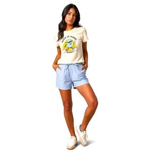 ORGANIC COTTON CHAMBRAY SHORTS